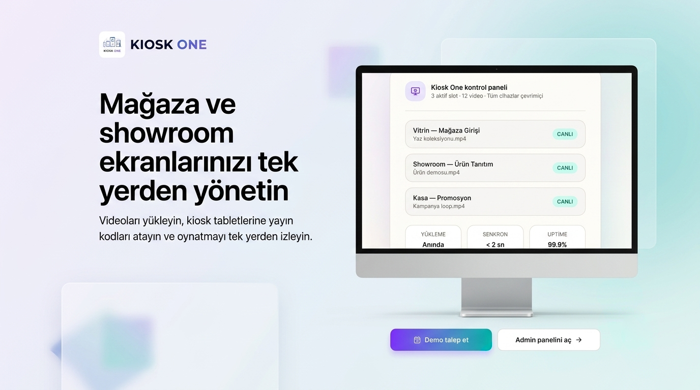 Kiosk platform ekran görüntüsü