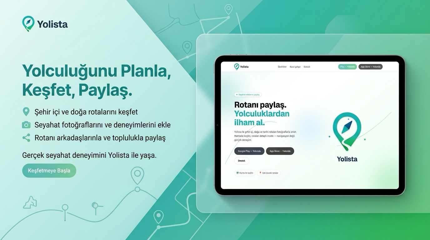 Yolista mobil uygulama ekran görüntüsü
